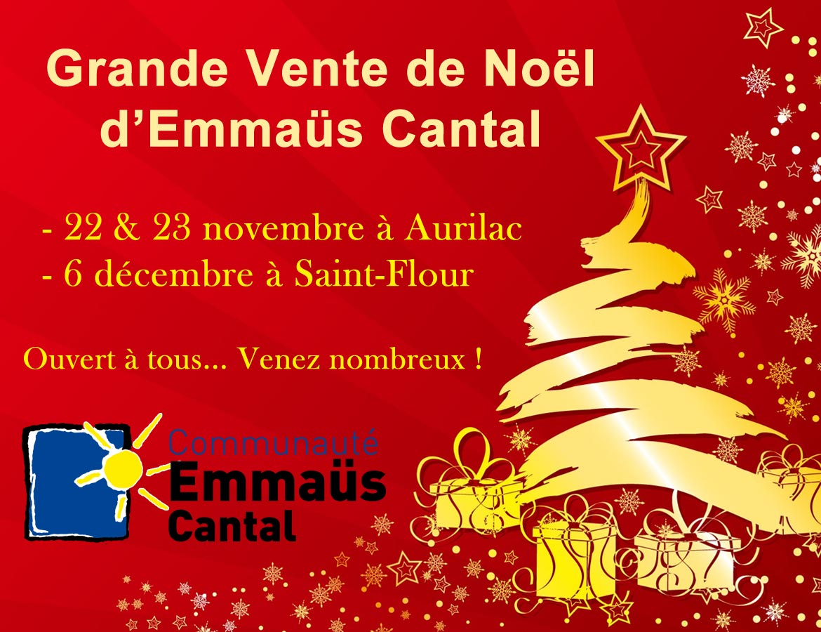 Vente Noël Emmaüs 2015
