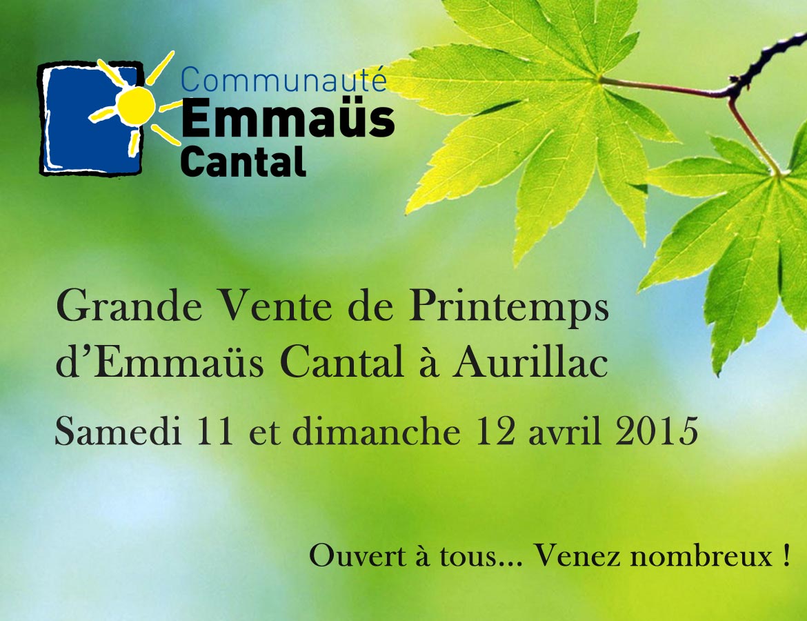 Grande vente de printemps 2015